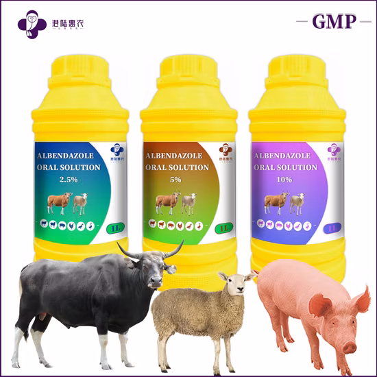 Médicament de médecine vétérinaire en suspension orale d'albendazole pour les bovins