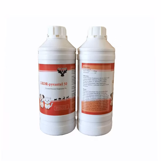 Pyrantel Pamoate Suspension 5% médicament vétérinaire de haute qualité
