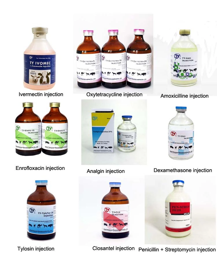 Veterinary Medicine Parasite Drugs for Livestock Cattle Pigsheep Ivermectin Injection