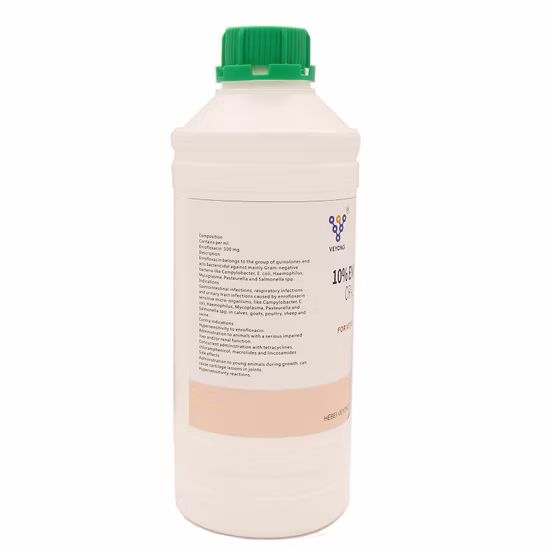 Médicaments vétérinaires 10 % d'injection d'enrofloxacine pour le bétail prix d'usine injection animale
