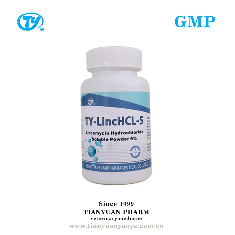 Médicaments vétérinaires en poudre soluble de chlorhydrate de lincomycine BPF de haute qualité pour volaille